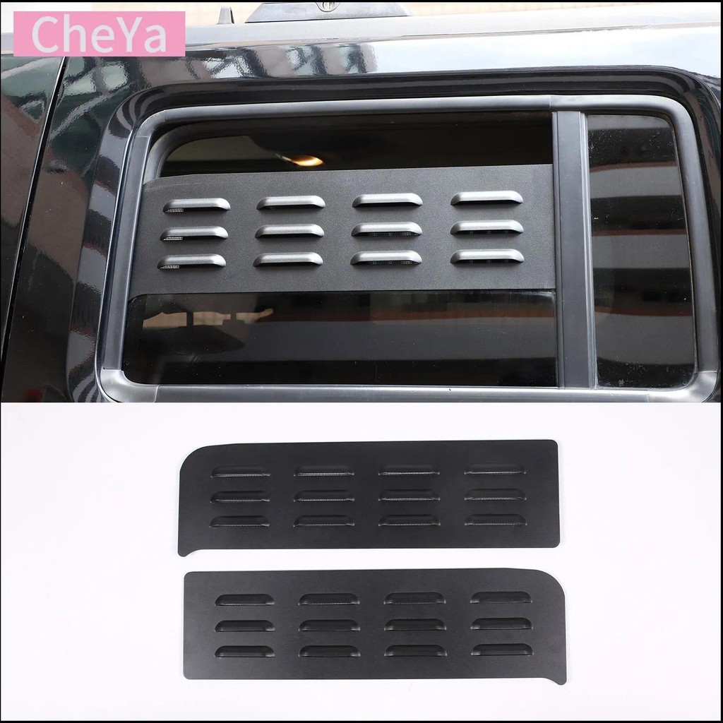 สําหรับ Hummer H3 H3T 2005-2009 รถด้านหลังชัตเตอร์ระบายอากาศอลูมิเนียมสีดําอุปกรณ์เสริมการปรับเปลี่ย