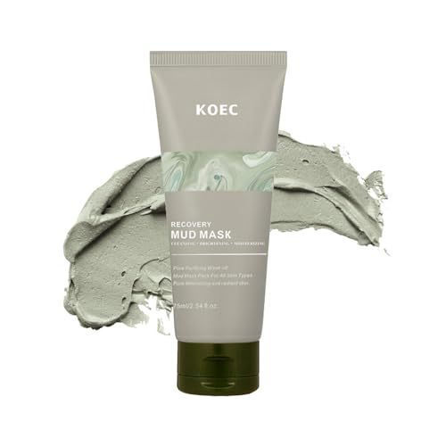 Recovery Mud Mask - Clay Mask - Body Mud Hydrating & มาส์กหน้ากระชับรูขุมขนลึก, ดินเหนียวบริสุทธิ์ธร