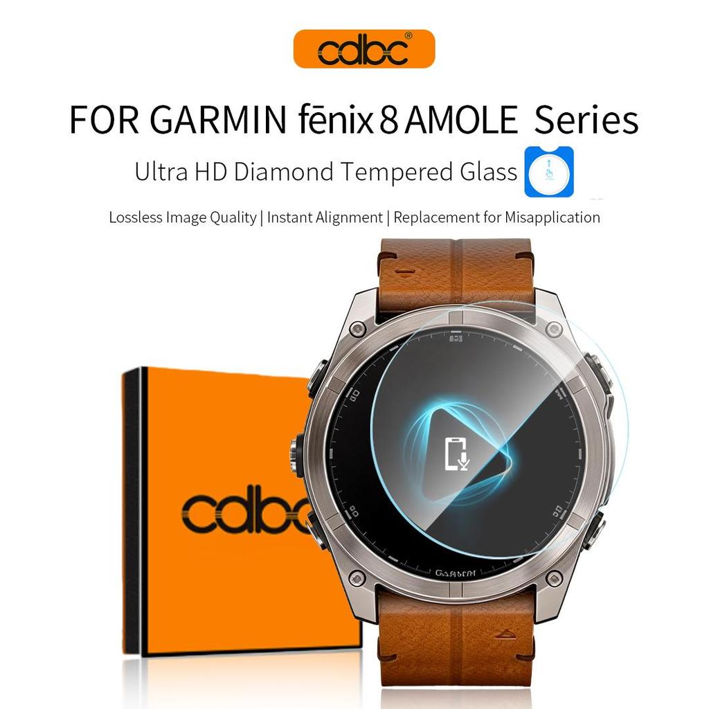 [cdbc] กระจกนิรภัยสําหรับ Garmin FENIX8 AMOLED/Solar/E47/Forerunner 165/255/955/S70 43/47 มม.