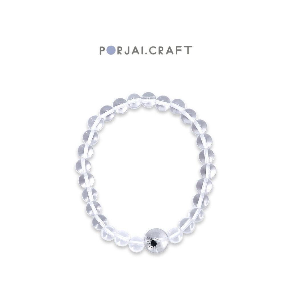 Hollandite Accent Quartz Bracelet สร้อยข้อมือฮอลแลนไดต์ในควอตซ์ ราคา ถูกที่สุด ดีลบีเคเค