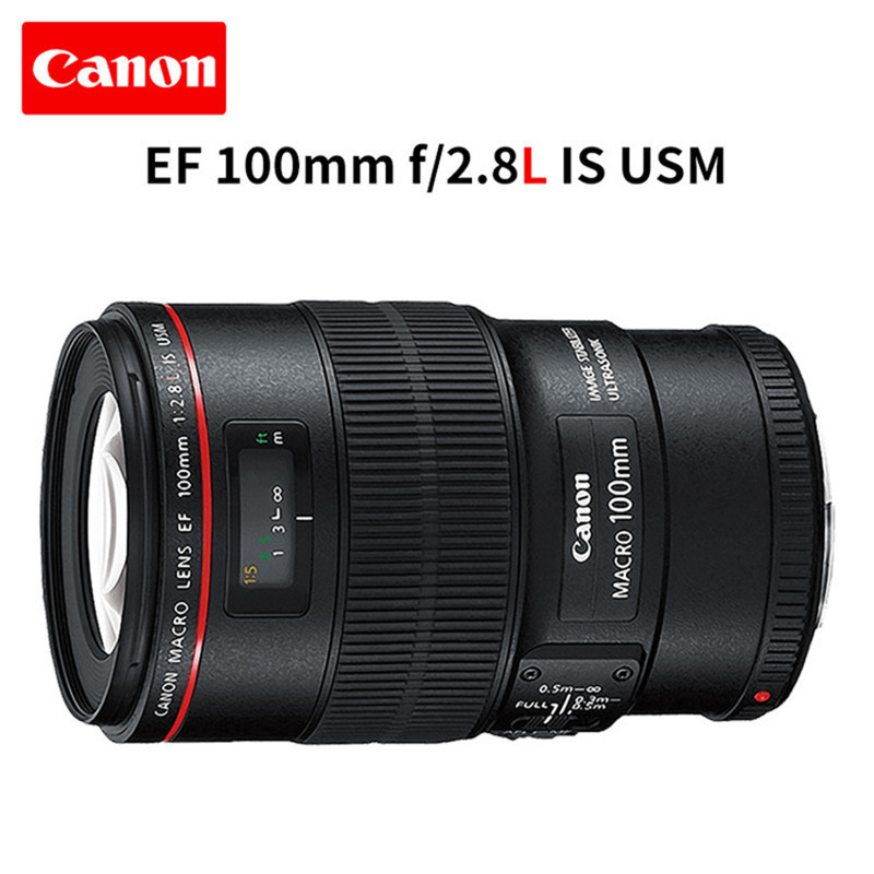 Canon EF 100mm f2.8L IS USM Red Circle ใหม่ 100 Micro Red Circle เหมาะสําหรับกล้อง SLR เลนส์มาโคร