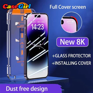 ร้านใหม่ลดราคา! เคสไอโฟน iPhone 11 12 13 14 15 16 17 Pro Max XR X XS Max Plus พร้อมฟิล์มป้องกันหน้าจอเต็มจอ กันฝุ่น