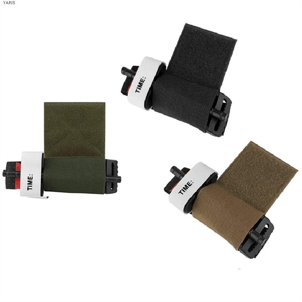 YARIS Tourniquet Holder, Elastic Chest Rig Tourniquets Pouch, Survival Tool Hook & Loop Wearable Out