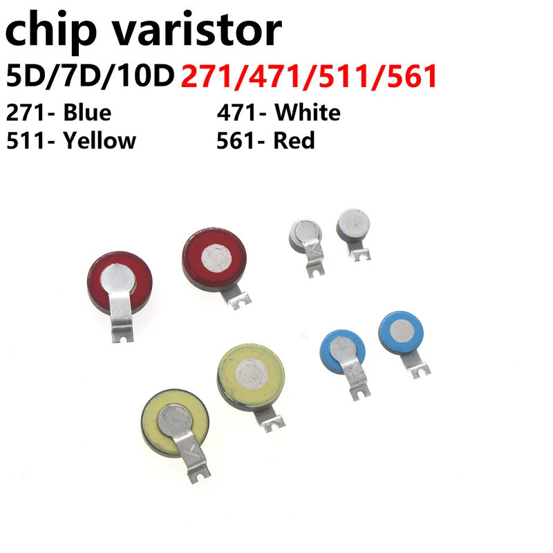 20pcs SMD Vartor Resistor 5D 7D 10D 102K 181K 220K 270K 330K 331K 390K 431K 470K 471K 511K 560K 651K