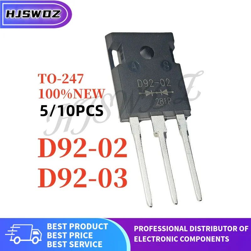 5PCS-10PCS D92-02 D92-03 ESAD92-02 ESAD92-03 D92 TO-3P fast recovery วงจรเรียงกระแสไดโอดทั่วไปยี่ห้อ