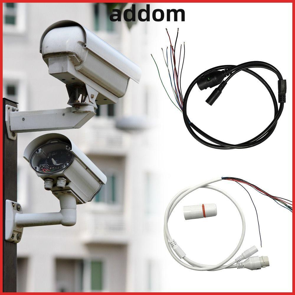 ADDOM สายกล้อง IP, 9Pin สายกล้องวงจรปิดทนทาน, มืออาชีพกันน้ํา DC + RJ45 RJ45 Connector การตรวจสอบกลา