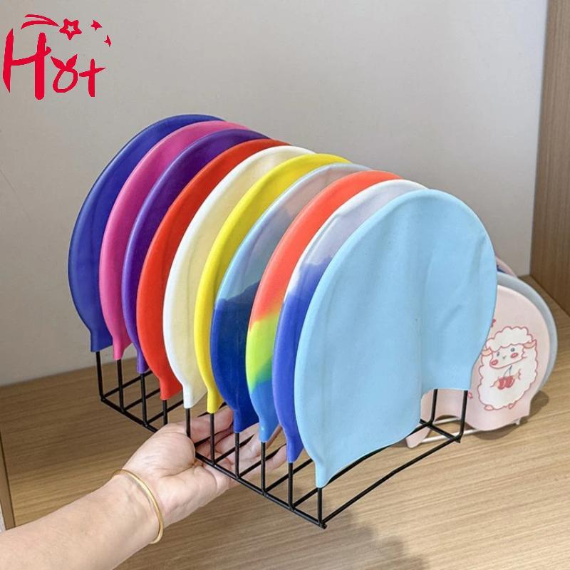 หมวกว่ายน้ําซิลิโคนพร้อม organizer สำหรับอุปกรณ์ว่ายน้ํา ทนทาน และใช้งานได้ดี