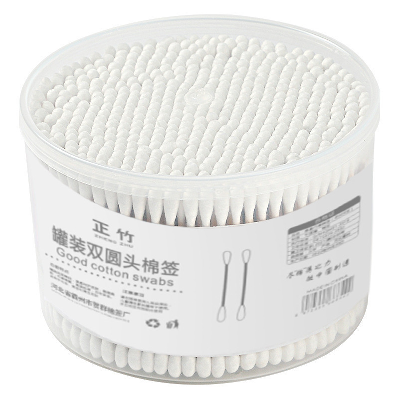 สำลีก้าน คอตตอนบัด สำลีก้านคู่ กล่องละ500ไม้ cotton  Buds ใช้ปั่นหู ใหรับบาช้สำดแผล สะอาดปลอดภัย เครื่องมือแคะหู