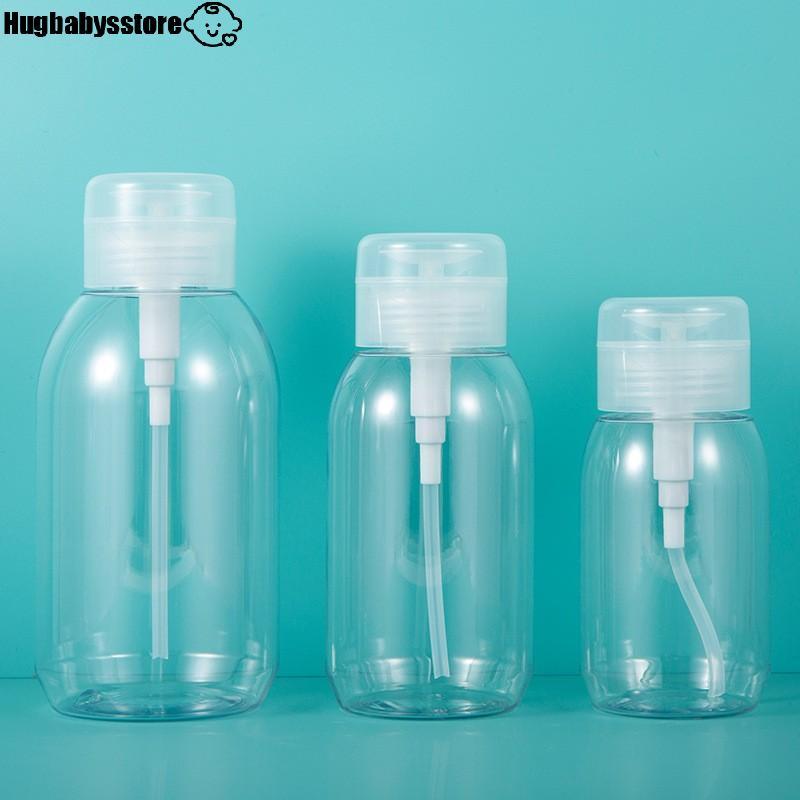 [Hugbabys-t] ขวดรีฟิล 200/300/500ML ขวดแบบกดบรรจุขวด Push Down ขวดจ่ายปั๊มเปล่าสําหรับยาทาเล็บแต่งหน้า Remover ขวด ราคา ถูกที่สุด ดีลบีเคเค