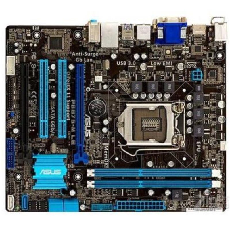 ใหม่ 1155-เข็ม Asus/Asus P8B75-M LE เมนบอร์ด B75 VGA DVI HDMI DDR3