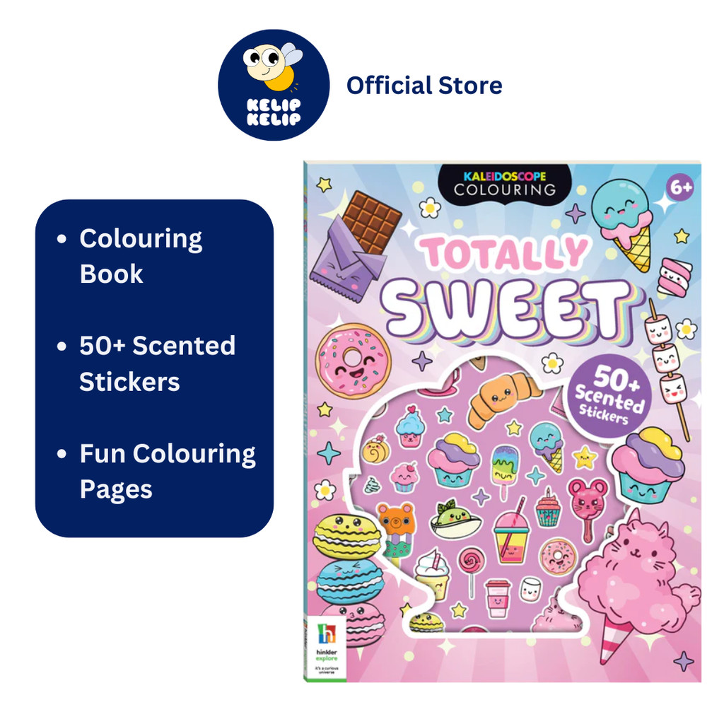 หนังสือ Colouring Sweet สําหรับเด็กสีด้วยสติกเกอร์หอม 50+ (48 Pgs)
