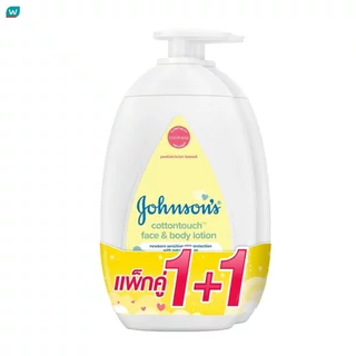 Johnson's จอห์นสัน โลชั่น เฟซ แอนด์ บอดี้ คอตตอนทัช 500 มล.แพ็กคู่