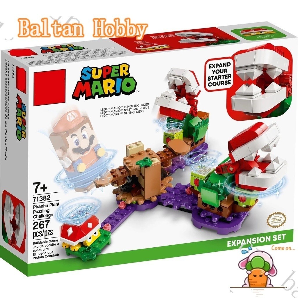 DADA Hobby DH8X ใช้งานร่วมกับ /Super Mario/Pirana Plant Puzzling Challenge/71382/60021/บล็อกอาคาร/ขอ