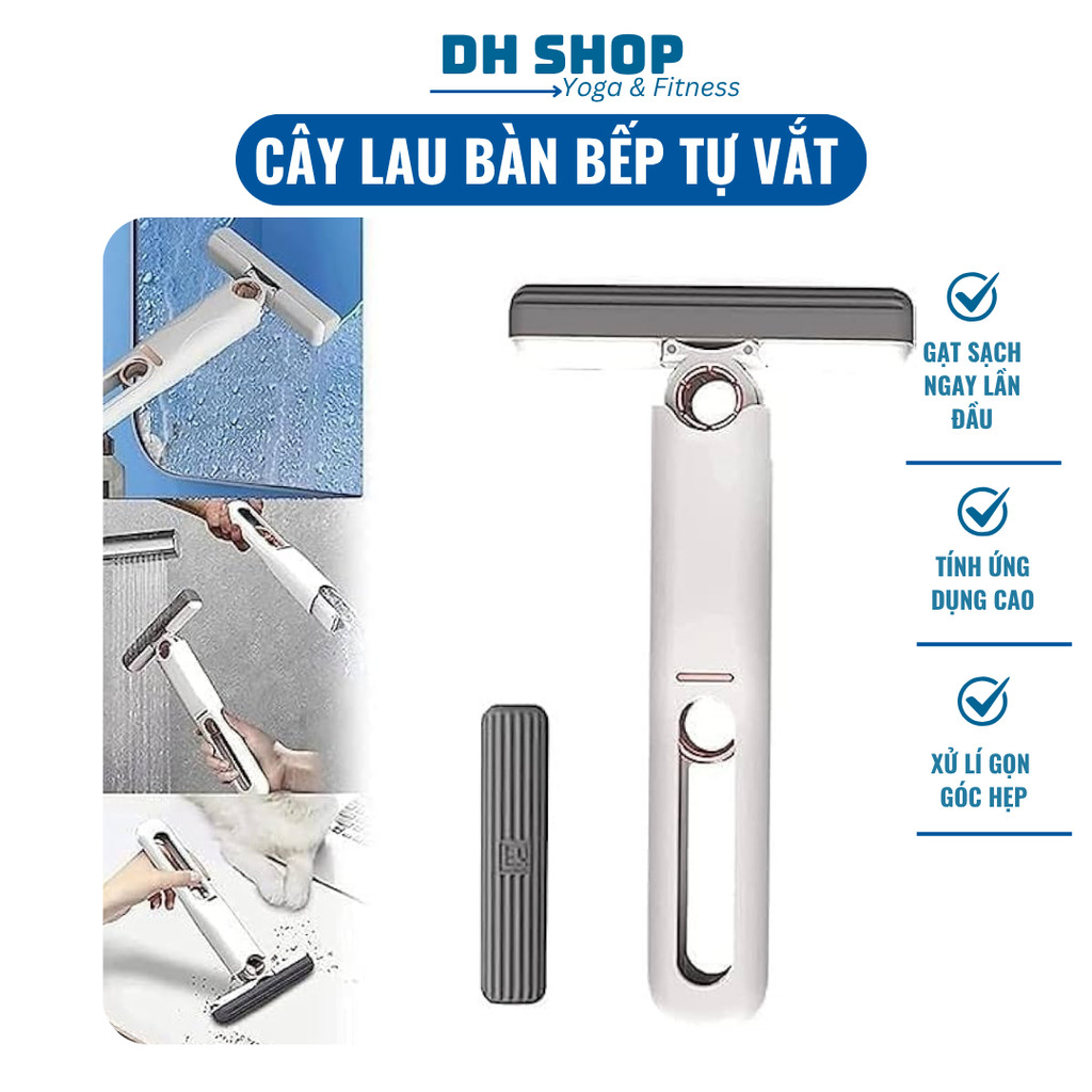 DH SHOP ไม้ถูพื้นตั้งโต๊ะในครัวแบบมัลติฟังก์ชั่นขนาดเล็ก ฟองน้ําดูดซับอัจฉริยะ เครื่องมือทําความสะอา