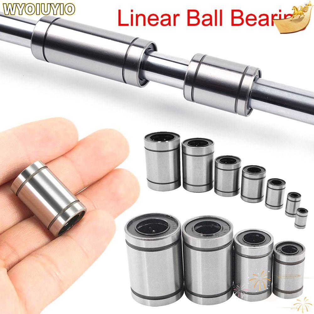 WYOIUYIO บูชเหล็กทนทานสําหรับเครื่องพิมพ์ CNC Part LM3UU LM4UU LM5UU LM6UU