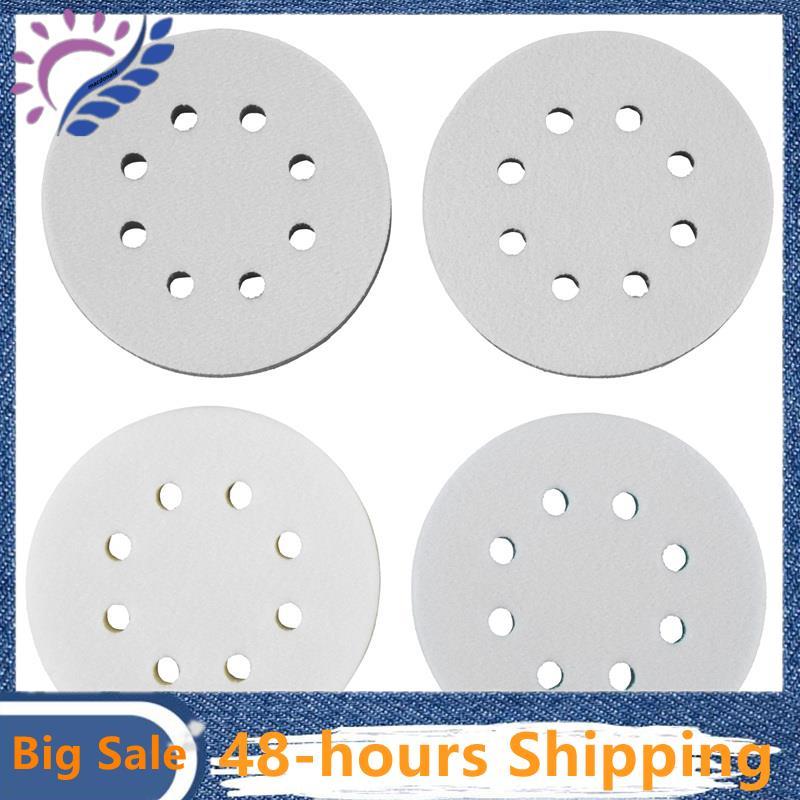 4 แพ็คแผ่นขัดโฟมสําหรับ Orbital Sander, 5 นิ้ว 8 หลุม Orbital Sander Surfprep แผ่นโฟม