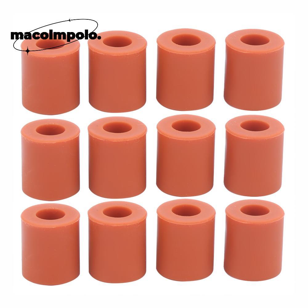 12PCS คอลัมน์ปรับระดับ, Solid Mounts ซิลิโคนเตียงความร้อน Leveling Parts, Stable 16 มม.โช้คอัพ 18 มม
