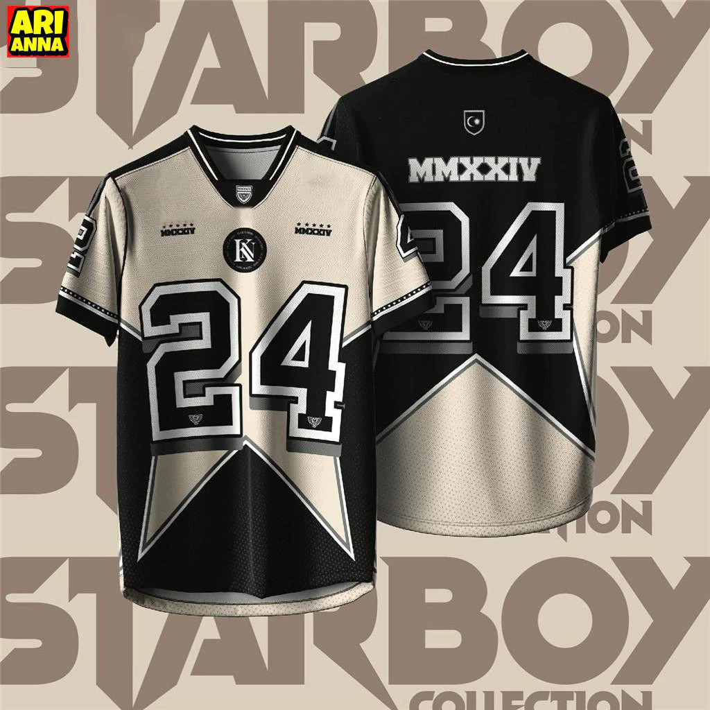 เสื้อยืดเจอร์ซีย์รุ่น NFL ปี 2025 ลายทีมดีไซน์คลาสสิก พร้อมชื่อและหมายเลขกำหนดเองฟรี
