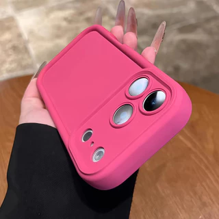 เคสไอโฟน For iPhone 18 Pro 17 16 11 15 14 12 Pro Max เคสไอโฟน 13 XR 8 7 Plus X XS Max เคสโทรศัพท์ ชนิด TPU สีพื้น สำหร