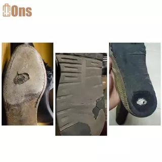 Ons 1 คู่ลื่นตัดสติกเกอร์ยางแต่เพียงผู้เดียวสําหรับซ่อมรองเท้าผ้าใบที่