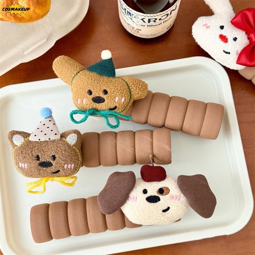 COSMAKEUP Bear Door Knob Protector, Anti-Collision Anti-Static Door Knob Cover, น่ารัก EVA Scratch-p