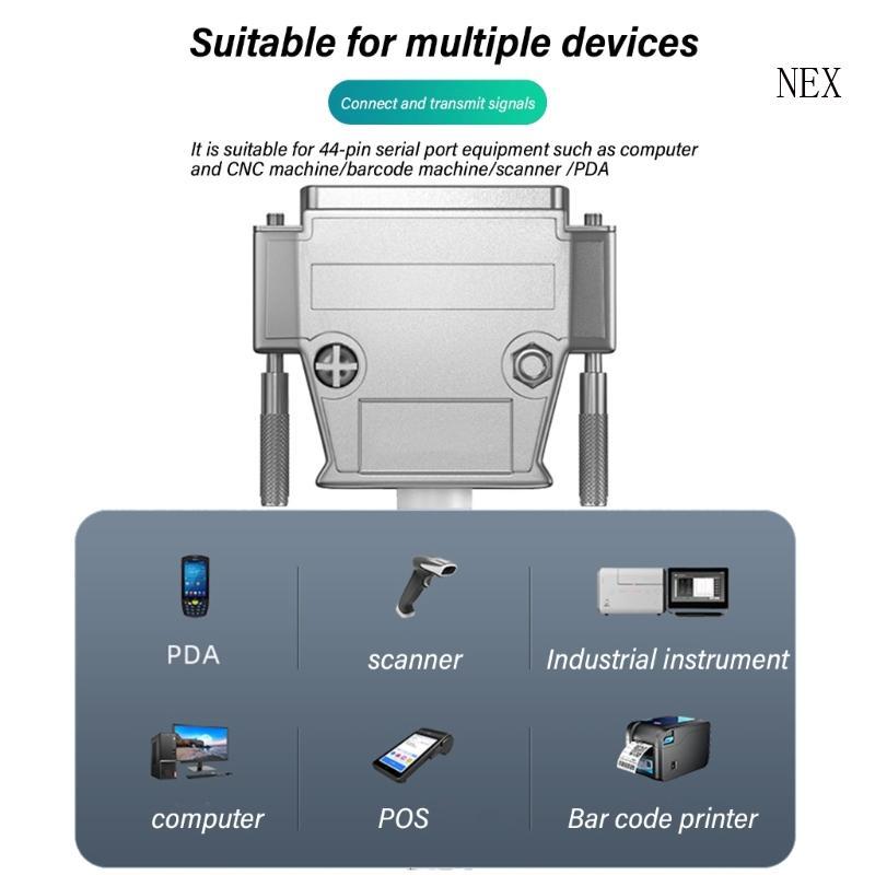 NEX 44Pin สายเชื่อมต่อ Double Shielded 28AWG DB44 ชายหญิง Extension Data Cord HDB44 Data Transmissio