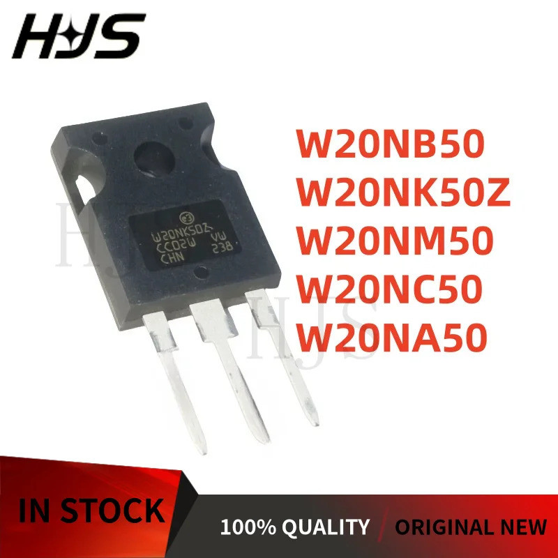 5 ชิ้น/ล็อต W20NB50 W20NK50Z W20NM50 W20NC50 W20NA50 STW20NB50 STW20NK50Z STW20NM50 STW20NC50 STW20N