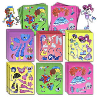 Poppy 5 Game Time Creative 5 รูปแบบ HUNTR/X VS Poppy เสื้อผ้าเปลี่ยนสติกเกอร์ Poppy Big Blue Cat สติ๊กเกอร์ตกแต่ง