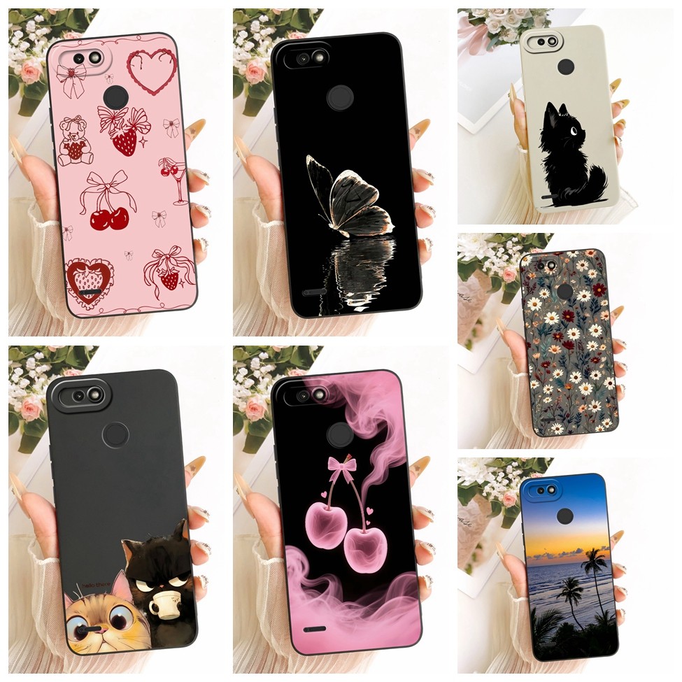 ปลอก Tecno Pop 2 Pro Cover B1P แฟชั่นการ์ตูนน่ารักตลกทาสีซิลิโคนเคสโทรศัพท์ Techno Pop 2 Pro