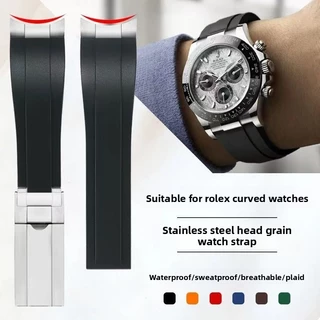 สายยางสําหรับ Rolex Daytona Submariner Yacht-Master datejust – กันน้ํา, Flawless Fit, พร้อม End Link Kit