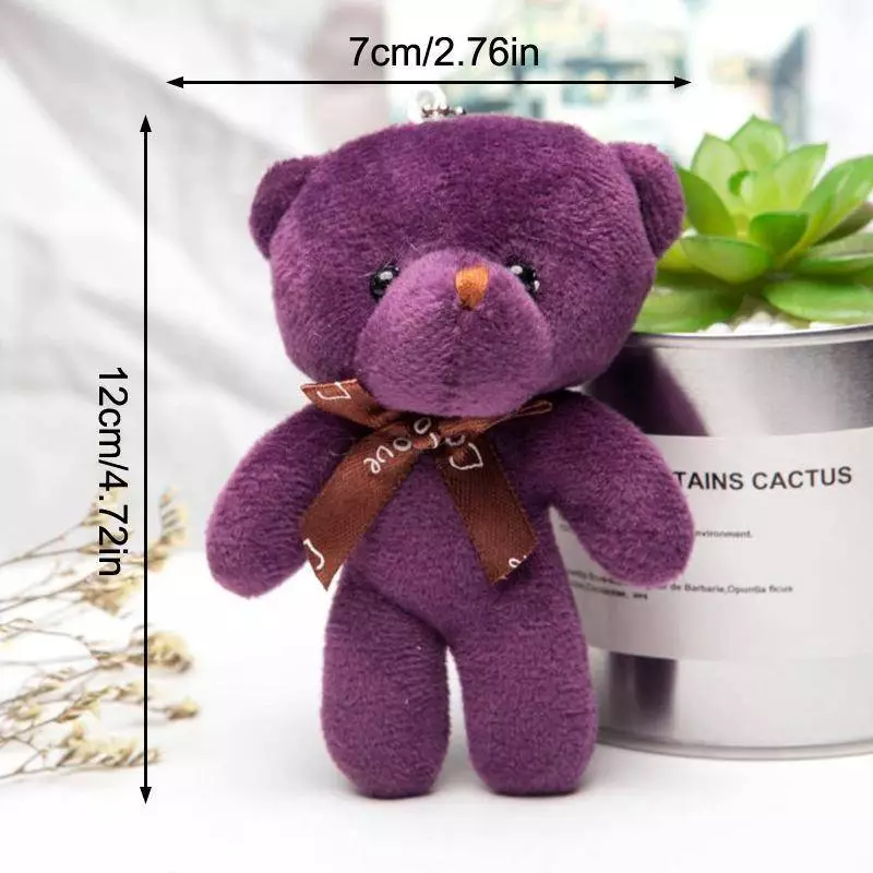 ตุ๊กตาหมีมินิ 12 ชิ้น/ล็อต จี้ตุ๊กตาสำหรับห้อยกระเป๋า thumbnail 10