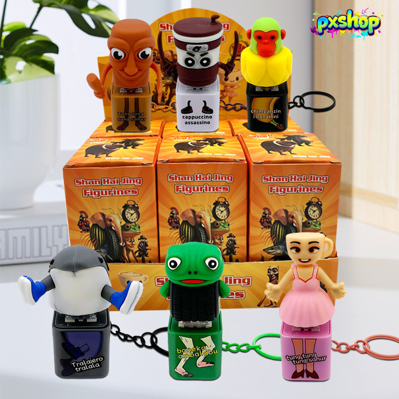 พวงกุญแจคลายเครียด Stickman Shanhaijing – กดแล้วมีเสียง+ไฟ แฟนซี Fidget Toy ของเล่นสร้างสรรค์ พกพาสะ