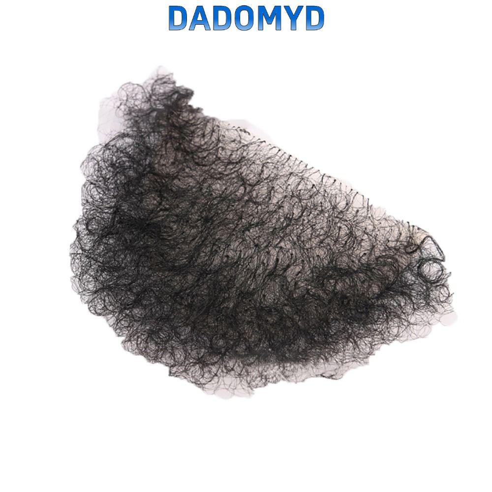 DADOMYD ปลอมหัวหน่าวผมซิลิโคนตุ๊กตาจําลองสติกเกอร์จริงแฮนด์เมดธรรมชาติเพิ่มปริมาณผมสติกเกอร์ที่มองไม่เห็น