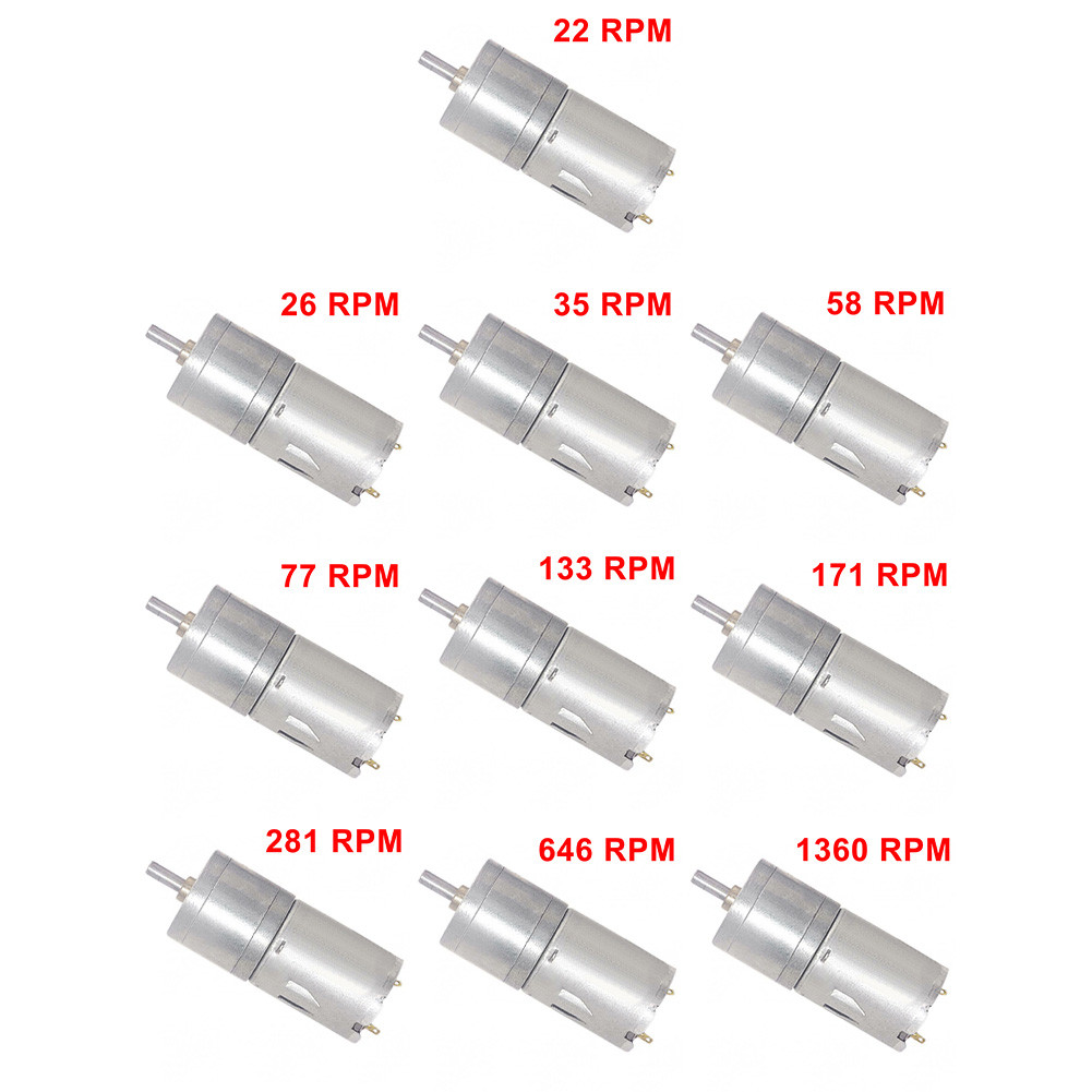[LVDN] JGA25-370 12V Geared Motor DC Motor มอเตอร์เกียร์ไฟฟ้า แรงบิดสูง