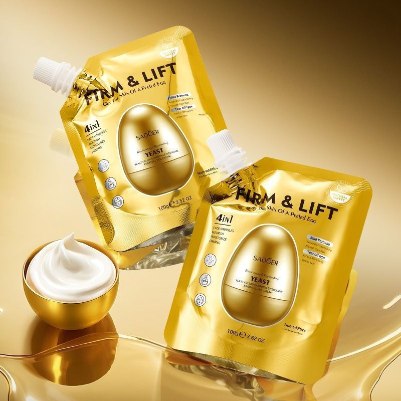 TB Spot Goods#Yeast Collagen Anti-Wrinkle Eggshell Mask Cream for Smooth and Hydrated Skin2604TT