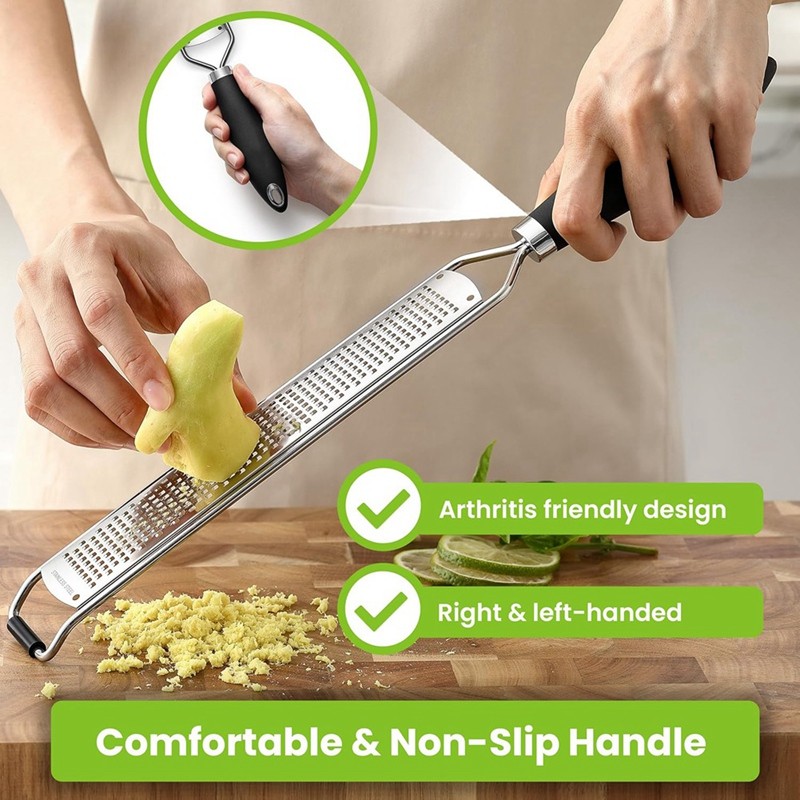 เครื่องขูดสแตนเลส Lemon Zester เครื่องมือครัวอเนกประสงค์ Citrus Zester สําหรับ Citrus และ More gjxqd