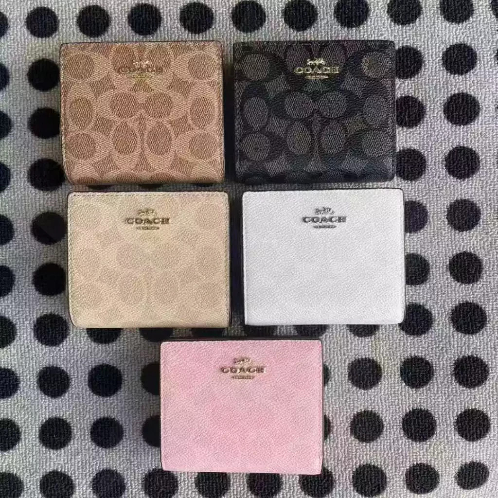 Wallet CW789 กระเป๋าสตางค์ใบเล็ก กระเป๋าสตางค์ ผู้หญิง ช่องซิป ตัวล็อกแบบกด Y8H9U32F