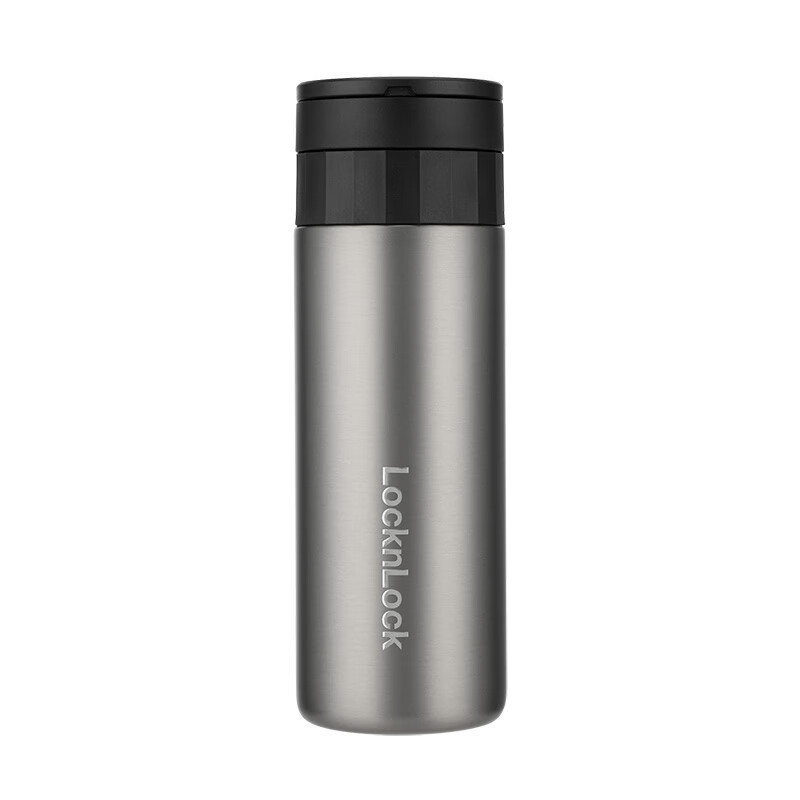 Locknlock/locknlock (locknlock) สินค้าในครัวเรือน Xinyue ที่มาพร้อมกับ Thermos Cup LHC6818FU สีดํา 4