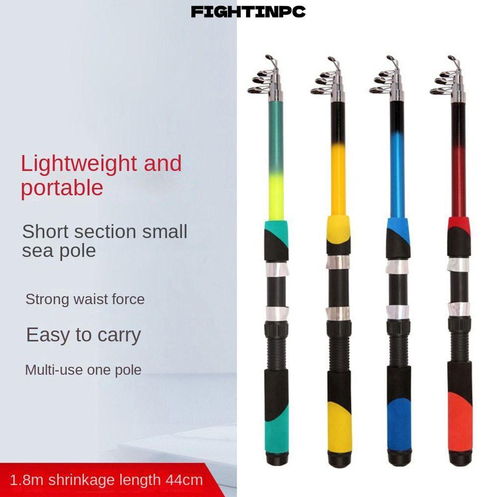 ชุดเบ็ดตกปลา FIGHTINPC พร้อมรอก SpinCast CFRP ขนาด 1.8ม. สแตนด์บายเด็ก สะดวกสำหรับคนทุกวัย