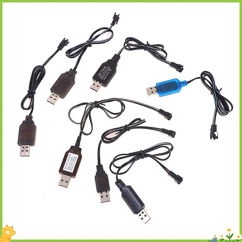[JL] 3.6-9.6V 250mA NiMh/NiCd Battery USB Charger Cable SM 2P Forward Plug