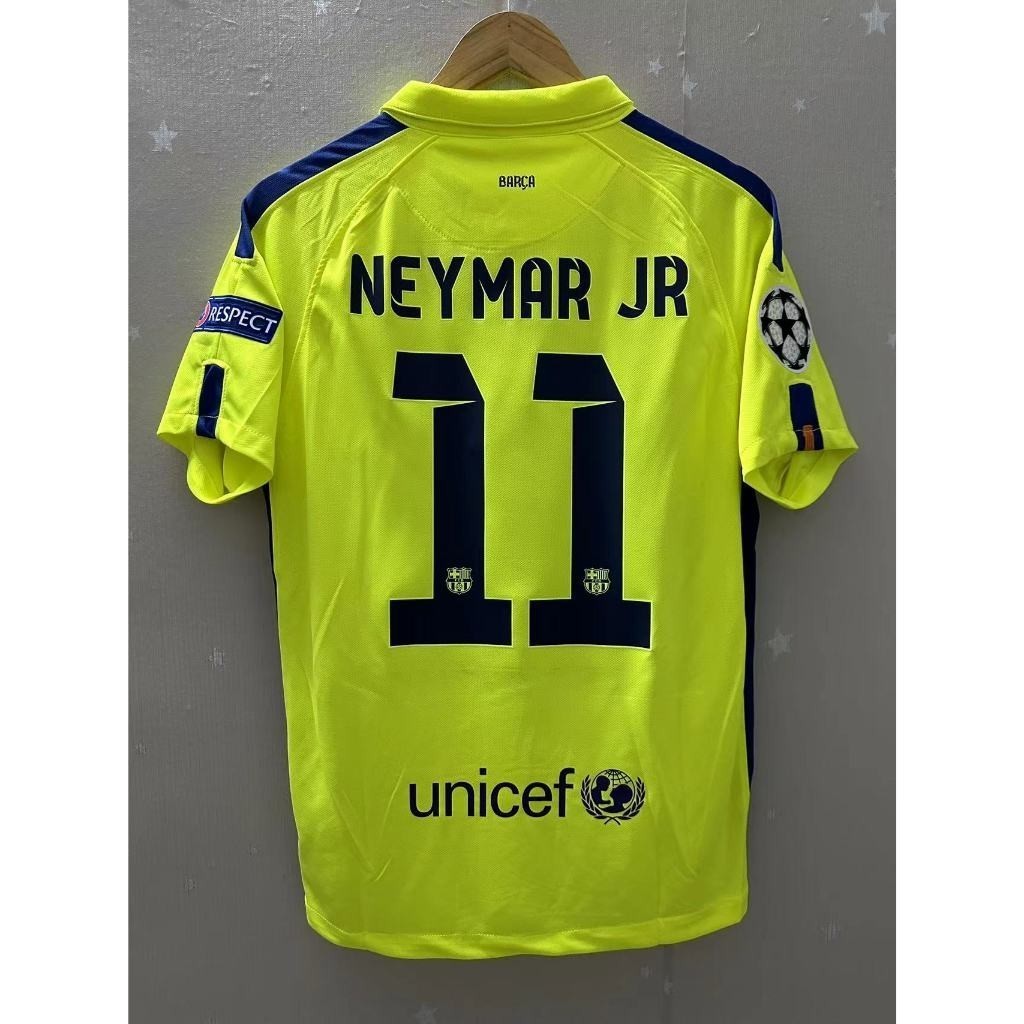SUAREZ NEYMAR JR barcelona retro away jersey พร้อมบริการกำหนดเอง