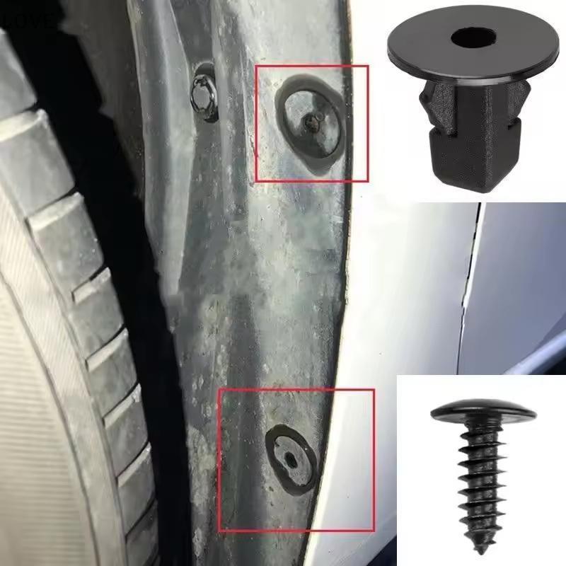 [JJCW] บังโคลนรถ Self Tapping Screw Base Nut Fasteners คลิปสําหรับรถยนต์ Tru กันชนยึดที่ปลอดภัยและอุปกรณ์เสริมสําหรับการบํารุงรักษา DIY