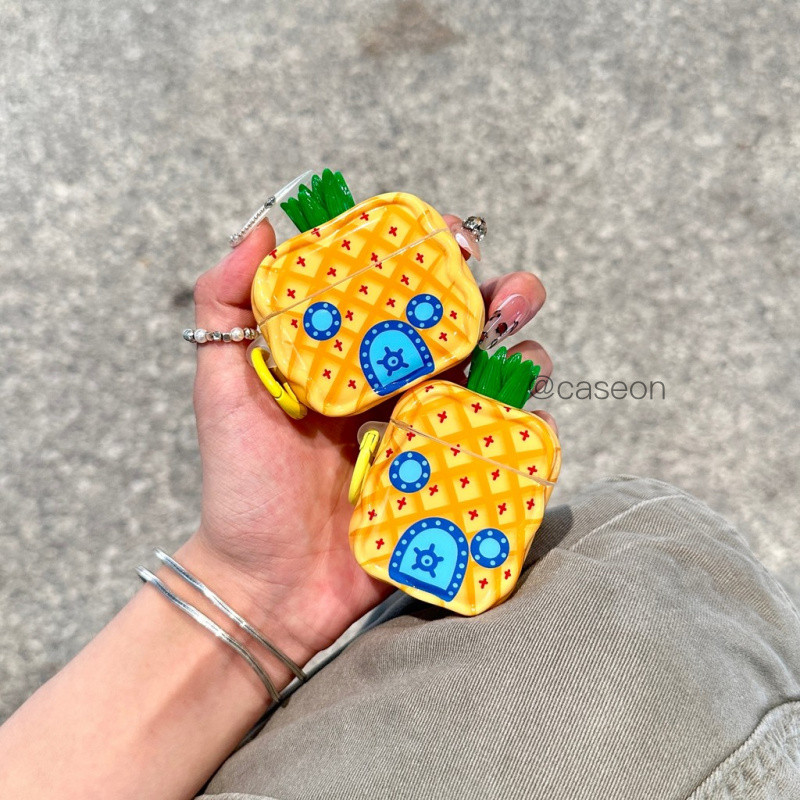 P Pineapple House เหมาะสําหรับ airpods 1/2 รุ่นชุดหูฟังไร้สายบลูทูธ 3 รุ่นกันกระแทก airpods 4 Gen
