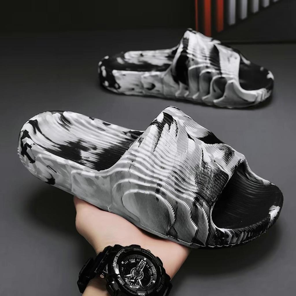 รองเท้าแตะแฟชั่น WF 6031 ลายไม้ พื้นนิ่ม สวมใส่ได้ทุกวัน Size36-45น้ำหนักเบา ทำความสะอาดง่าย ใส่สบาย