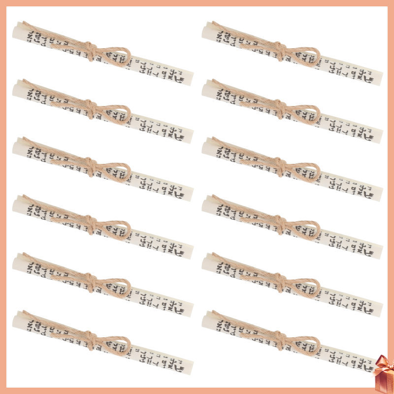 20 ชิ้น Koher Hebrew Mezuzah Scroll: Mini Jewish Blessing Paper - พิมพ์ Mitzvah Ksher Scrolls สําหรั
