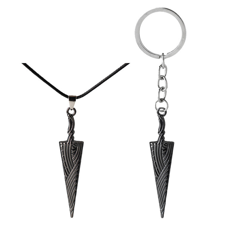 สินค้าเกม Hollow Knight Hollow Knight Pure Bone Nail พวงกุญแจสร้อยคอจี้ 1216hw