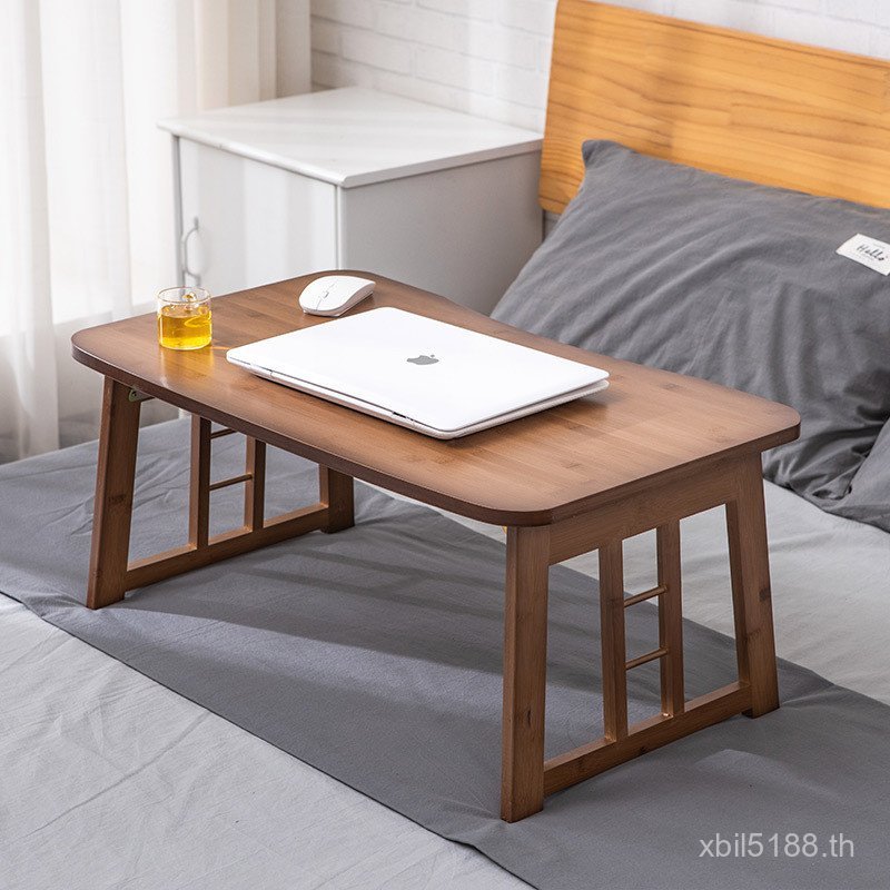 โต๊ะเล็กขนาดเล็กโต๊ะพับ Oda โต๊ะคอมพิวเตอร์ที่เรียบง่ายไม้ไผ่หอพักเตียงโต๊ะศึกษาขี้เกียจโน๊ตบุ๊คหรูห