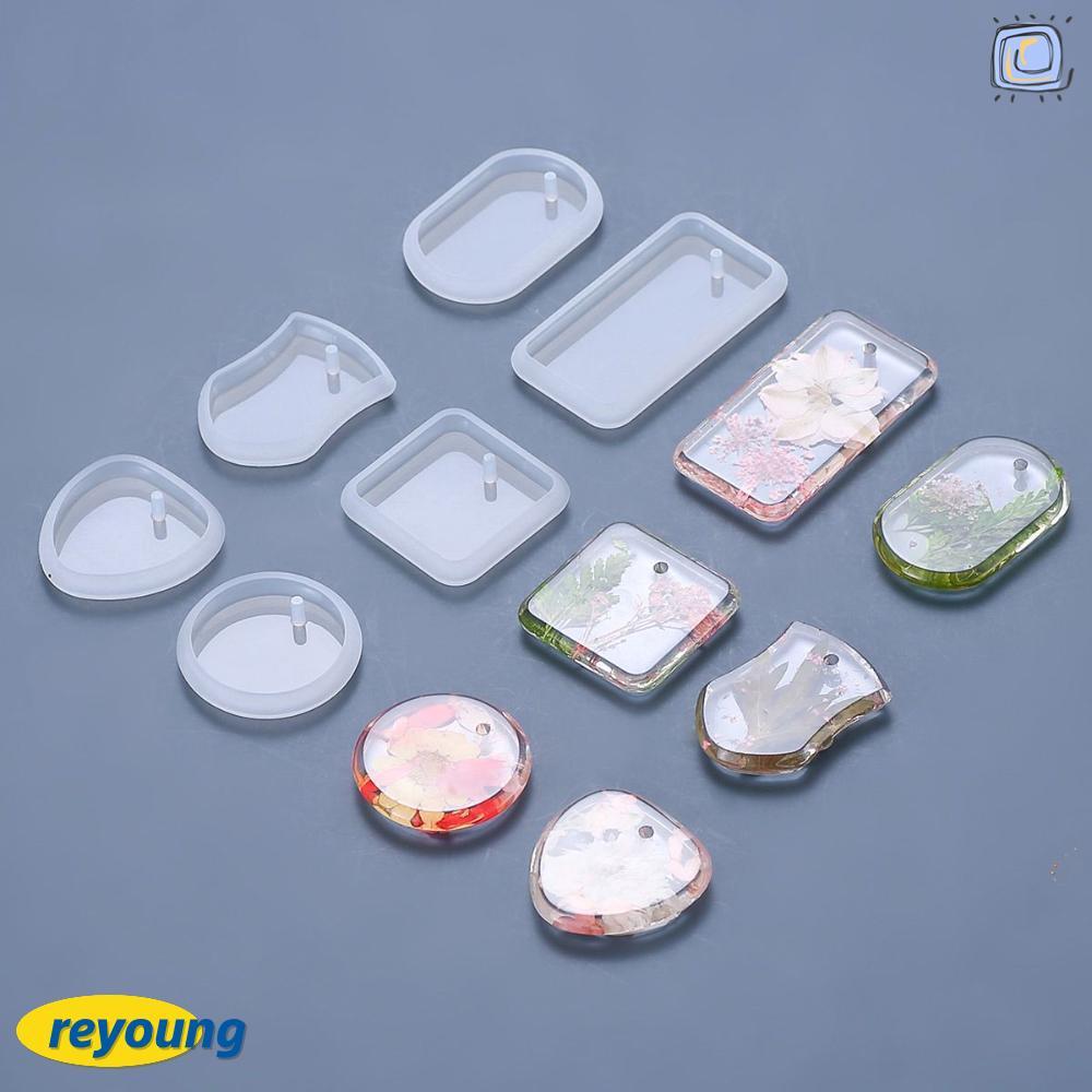 REYOUNG Silicone Mould Handmade Epoxy Heart พวงกุญแจสร้อยคอประณีต