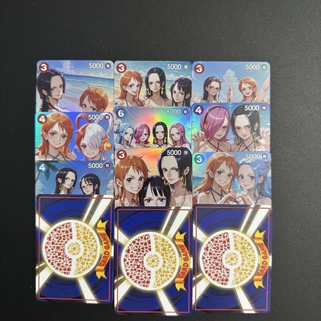 Opcg One Piece Collection Card ชุดว่ายน้ําหลายคน Beach Series Perona Empress Nami สีสันกระพริบ Craftsmanship