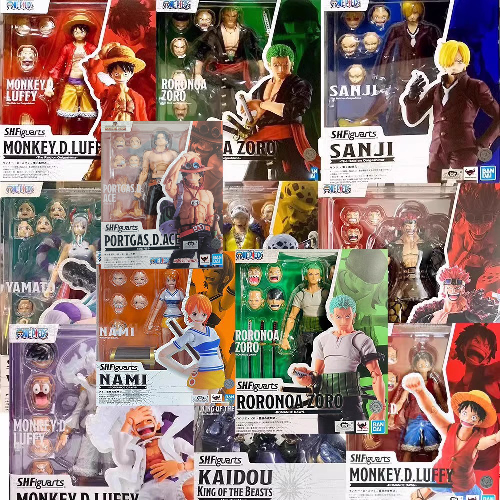 Bandai shf One Piece Luffy Zoro Sanji Yamato Rocky De Kaido Nami Sabo One Piece